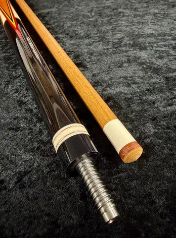 Prather Custom Cue #06 forearm and veneer detail